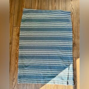 Patagonia Blue and White Striped Maxi Skirt